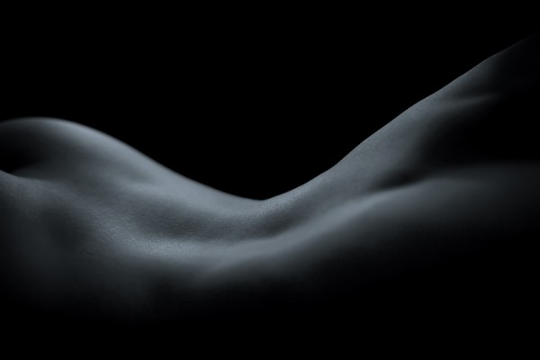 Profile View Of A Woman's Back