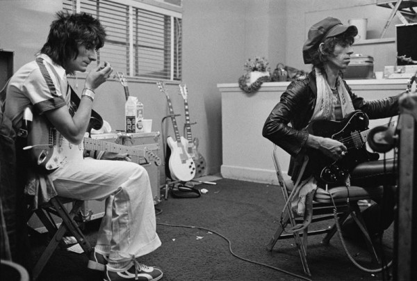 Stones Guitarists Backstage