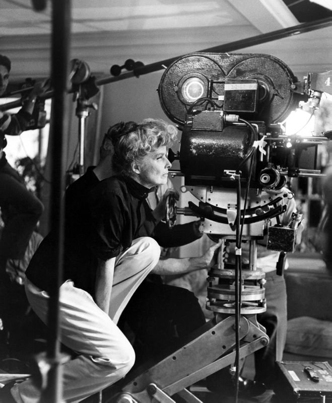 Katharine Hepburn On Set
