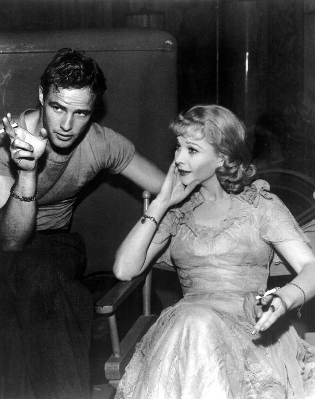 Marlon Brando & Vivien Leigh Smoking On-Set