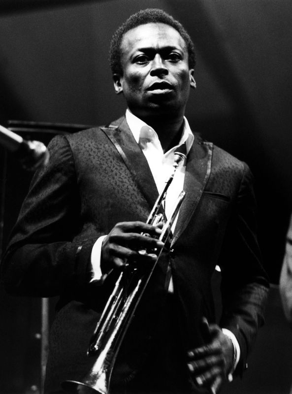 Miles Davis performs at the Newport Jazz Festival