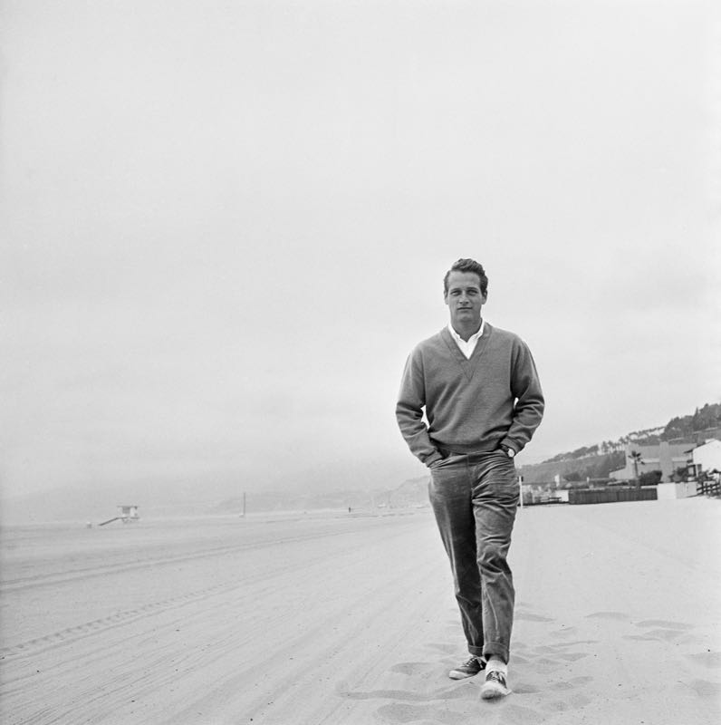 Paul Newman On The Baech