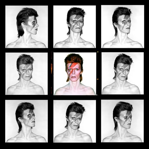 David Bowie Aladdin Sane Contact Sheet