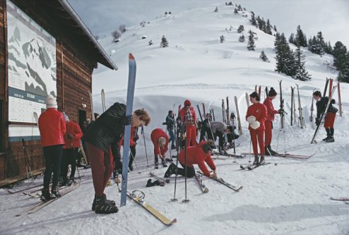 Skiers At Gstaad